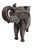 Bronze Vintage Hand-Carved Wood Elephant With Hammered Bronze Cladding and Interior Storage For Sale - Image 8 of 12