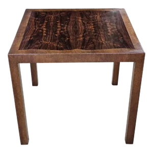 Tomlinson Furniture Mid-Century Rosewood and Walnut Square Side Table
