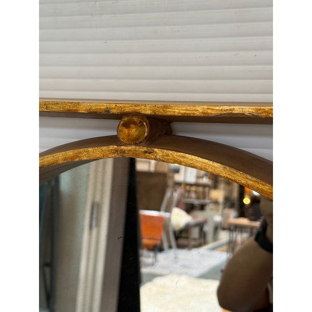 Wood Neoclassical Gilt Wood Wall Mirror For Sale - Image 7 of 12