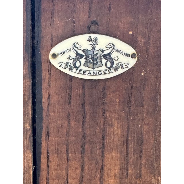 Vintage Teeangee Ipswich England Carved Wood Side Cabinet For Sale - Image 11 of 13