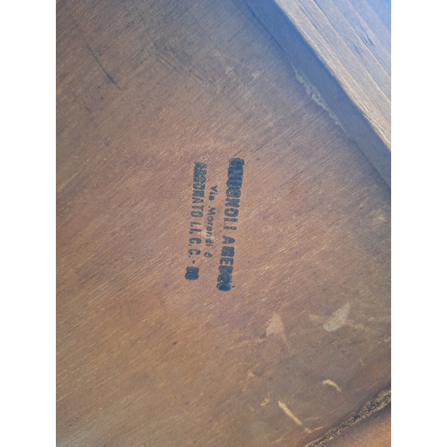 Large Sideboard in Walnut with Brass Handles, 1940s For Sale - Image 10 of 11