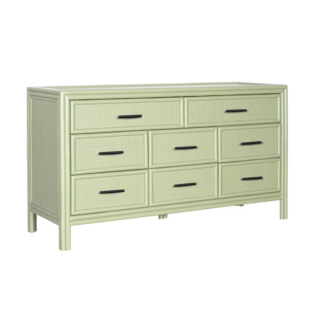 Not Yet Made - Made To Order Bermuda Eight-Drawer Dresser - Celery Green For Sale - Image 5 of 9