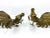 Vintage brass plated metal fighting roosters. Perfect for tablescapes or display on a shelf! Brass plated very detailed...