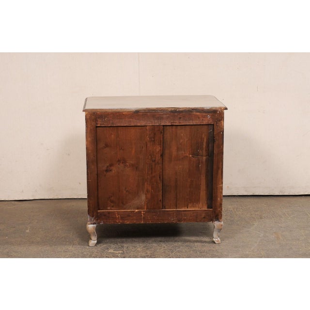 Wood French Small Chest with Great Hardware, 19th C For Sale - Image 7 of 11