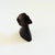 Brown Carved Ironwood Ram Bud Vase For Sale - Image 8 of 10