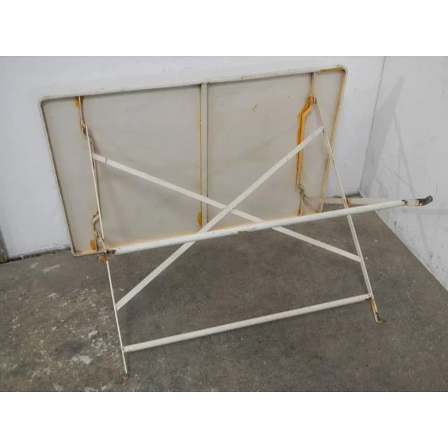 White Rectangular Garden Table, 1980s For Sale - Image 8 of 10