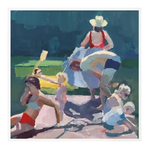 Dock Wip by Caitlin Winner in White Frame, Small Art Print