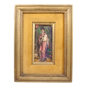 Pascal Cucaro Oil Painting Framed Cory Gallery Label San Franciso H-4601