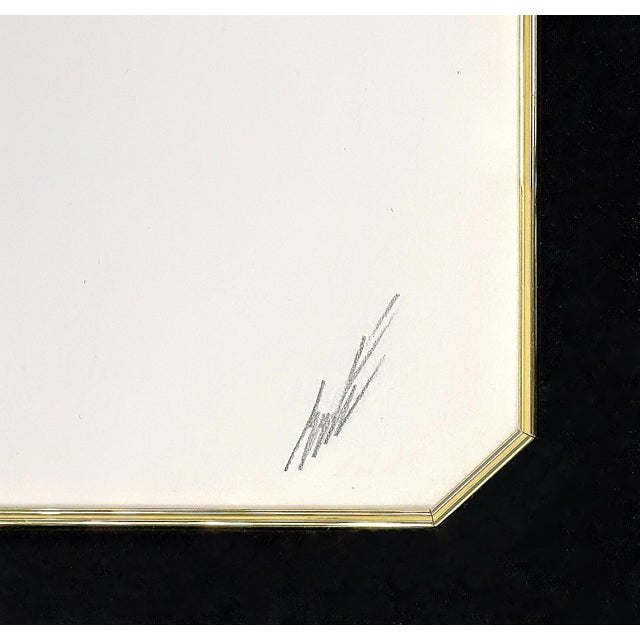 1980s Erté, Diva Suite (Set of 2 Framed Hand Signed Embossed Serigraphs) For Sale In Miami - Image 6 of 7