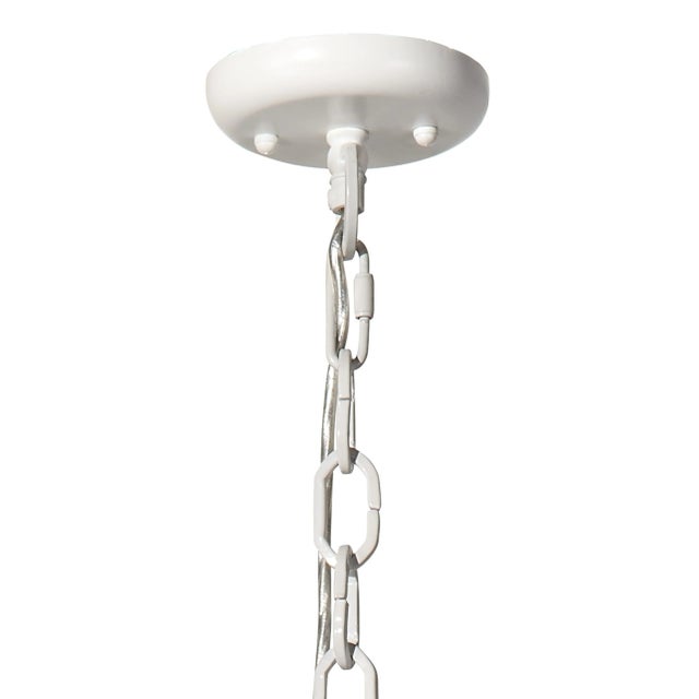 2020s Jamie Young Clamshell Beaded Chandelier in White For Sale - Image 5 of 9