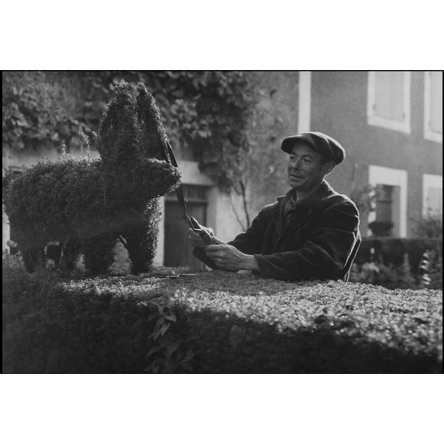 Robert Doisneau, The Boxwood Cutter, 1940s-1950s, Silver Gelatin Print For Sale
