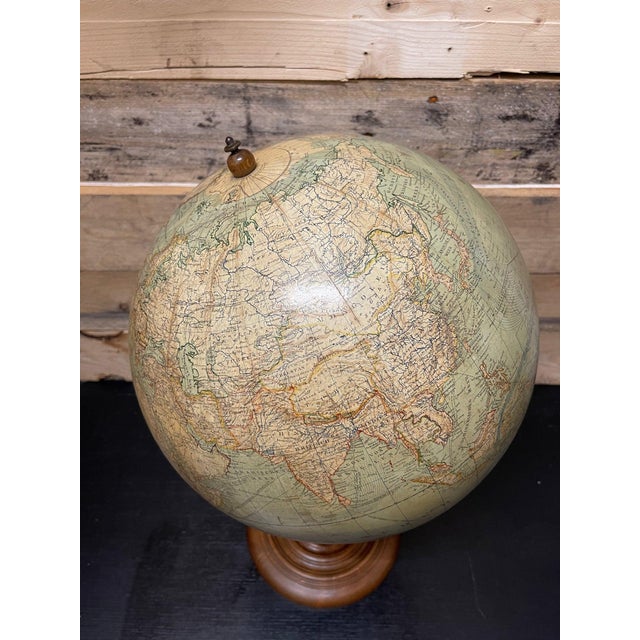 Antique German Table Globe by Ludwig Julius Heymann, 1890 For Sale - Image 6 of 10