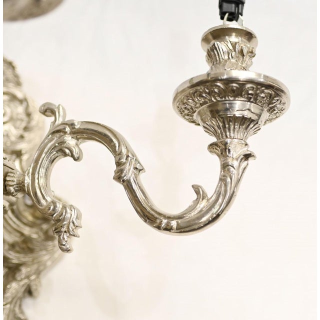 Regency Silver Bronze Wall Lights, Set of 2 For Sale - Image 9 of 16