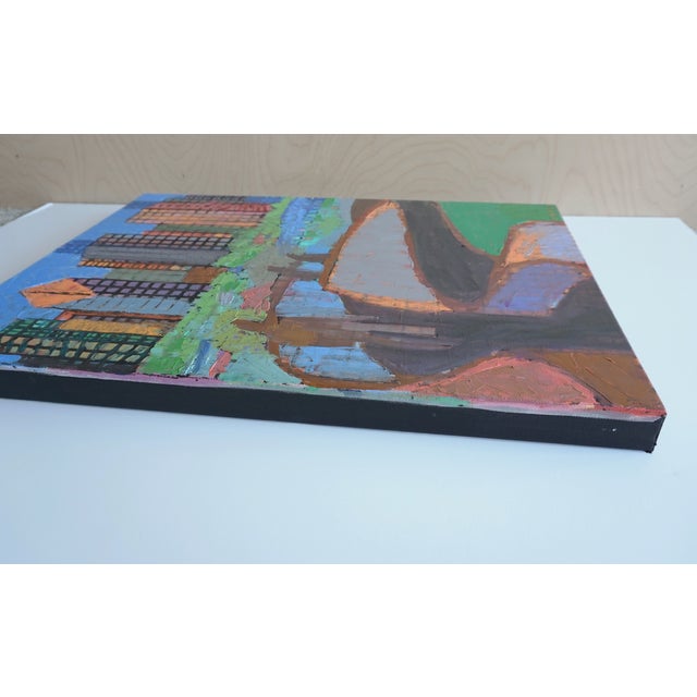 Walkway in Grant Park Expressionism Oil Painting For Sale - Image 4 of 5