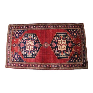 1950s Red Nomadic Style Rug For Sale
