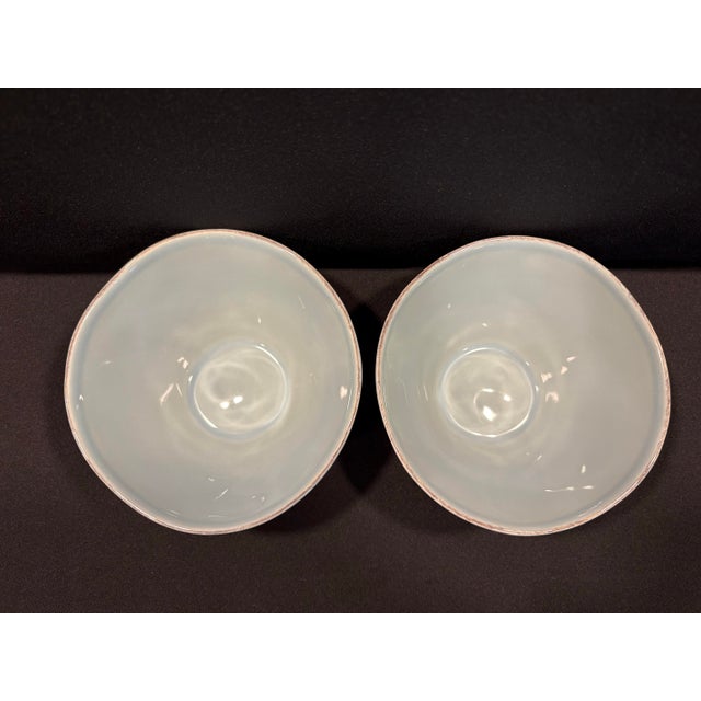 Early 21st Century Cereal Bowls in the Light Blue Marin Pattern From Crate and Barrel For Sale - Image 5 of 7