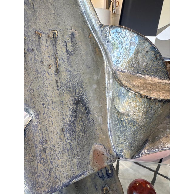 Large Vintage Studio Ceramic Pottery Abstract Sculpture For Sale - Image 10 of 10