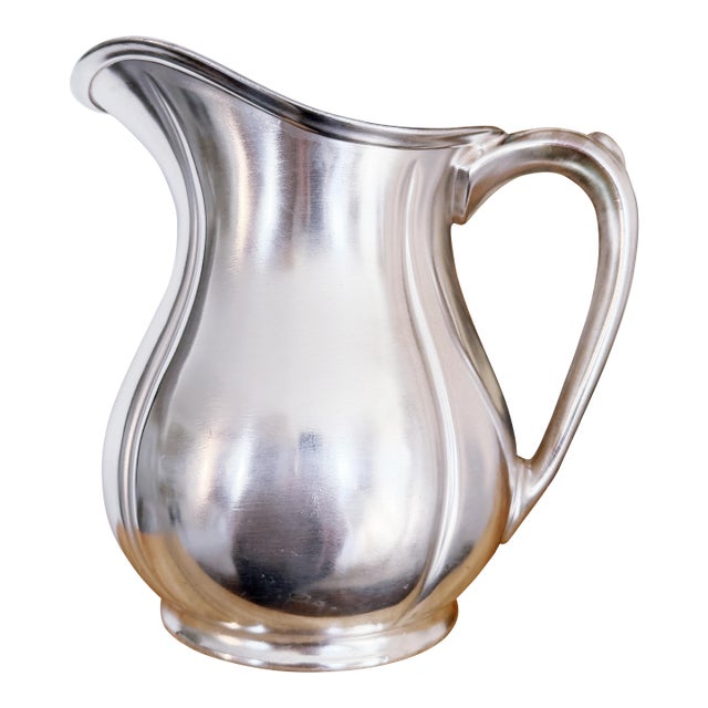 Vintage Silver Water Pitcher From Chicago Milwaukee & St. Paul Railroad For Sale