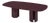 Zola Burgundy Lacquer Oval Dining Table For Sale