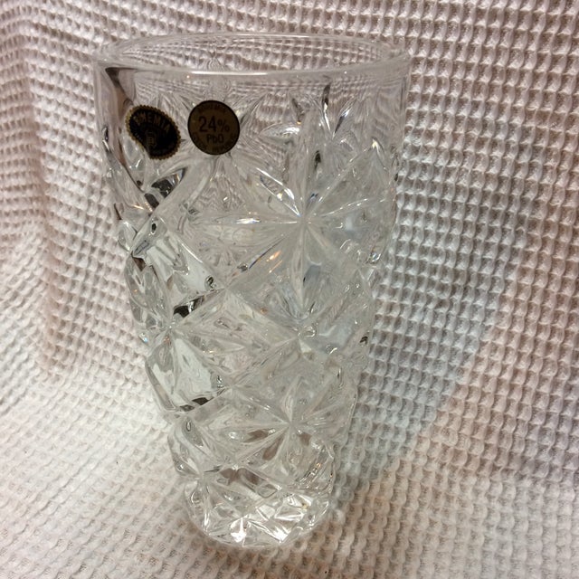 Bohemia Czech Republic Crystal Vase Chairish