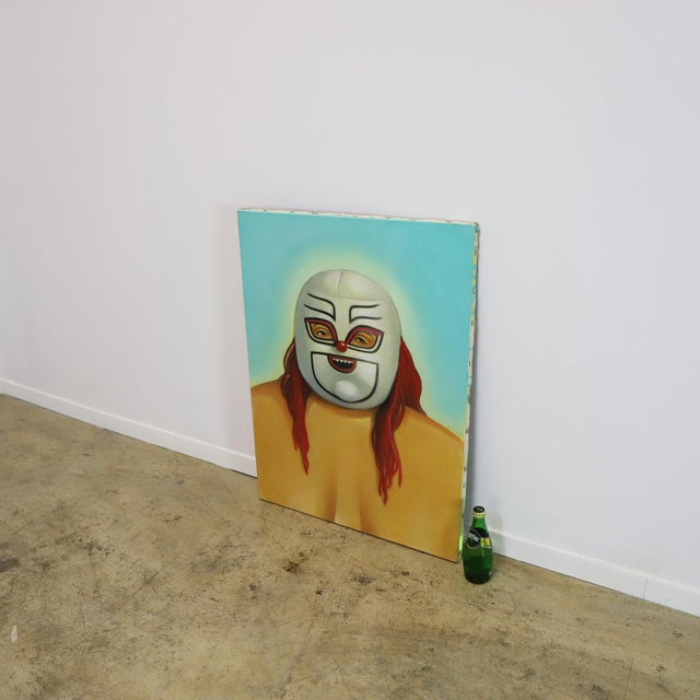 1970s Mexican Wrestler Painting For Sale - Image 4 of 5