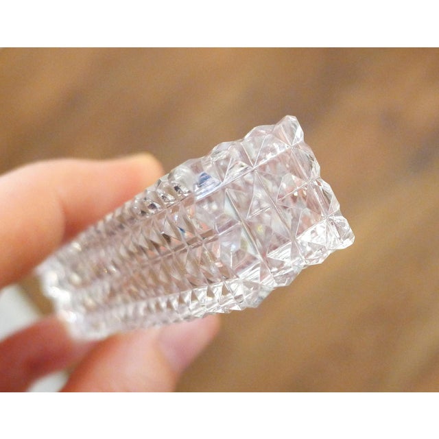 Knife Holders Cut Into Small Facets in Lorraine Crystal, 1950s, Set of 12 For Sale - Image 6 of 15