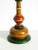 1980s , Large 1980s Table Lamp Made of Colorful Stained Pine Wood For Sale - Image 5 of 18