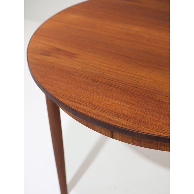 Extendable Round Teak Dining Table, 1960s For Sale - Image 14 of 18