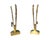 We have for your consideration a very gorgeous pair of art deco andirons / chenets. Chenets consists of solid brass and...