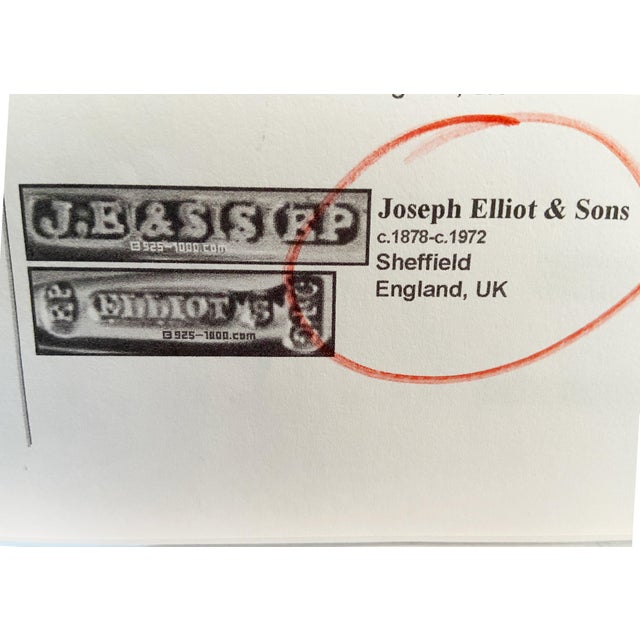 English Sheffield Engraved Fish Flatware Set for 8 For Sale - Image 4 of 11