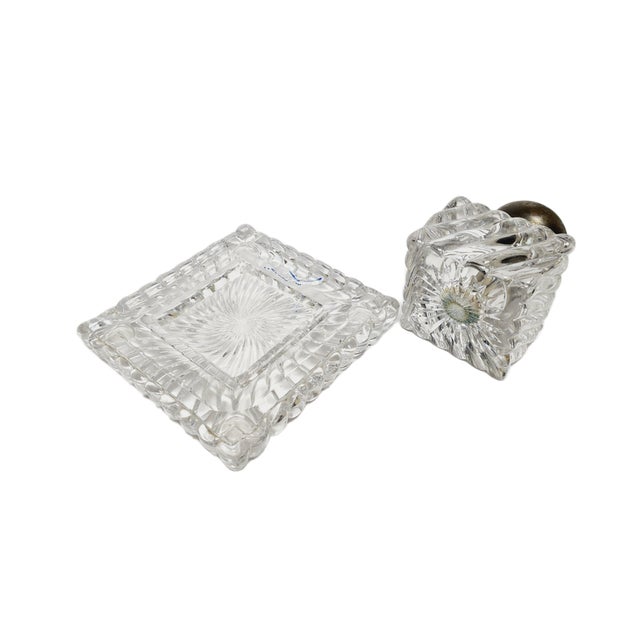 Art Nouveau Crystal Inkwell, Germany, 1900s For Sale - Image 13 of 18
