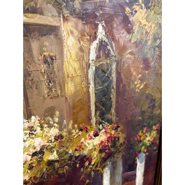 Traditional Michael Longo Original Venice Canal Oil Painting – "Reflections of Venice" Extra Large 29" X 41" Custom Framed Impasto Impressionist Art For Sale - Image 3 of 12