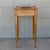 Staffordshire 1984 Handcrafted One Drawer Bird’s Eye Maple Display Stand With Blue and White Platter For Sale - Image 4 of 18
