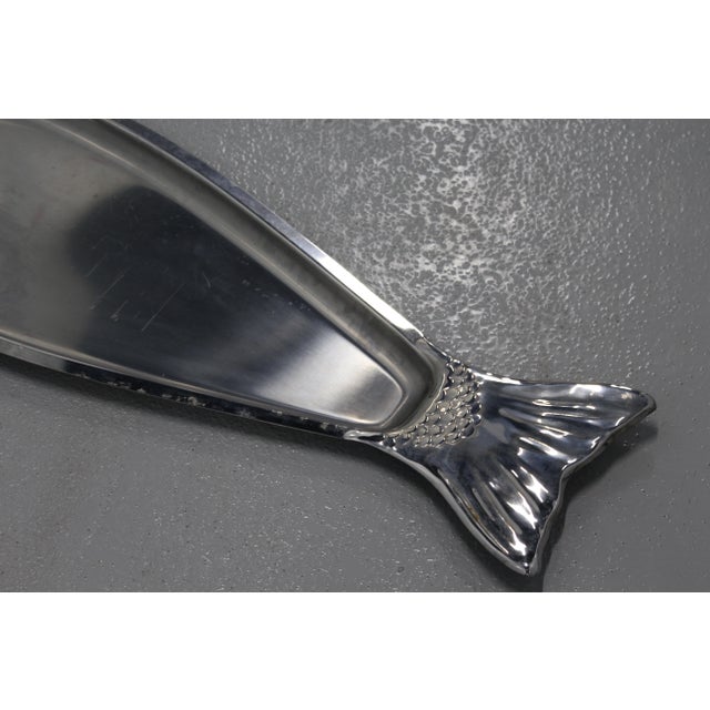 Metal Seafood Tray Platter, 1990s For Sale - Image 11 of 13