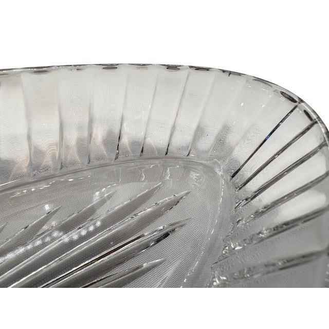 Mid 20th Century Heisey Glass Banded Flute Oval Dish For Sale - Image 14 of 15