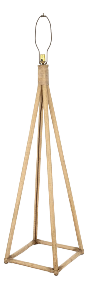 Modern Bamboo Pyramid Floor Lamp