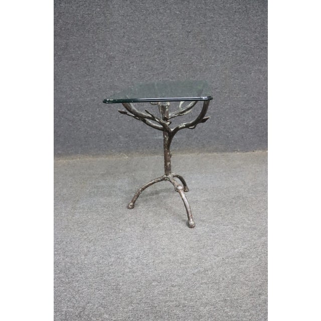 Metal Bronze Giacometti Style Twig Table For Sale - Image 7 of 10