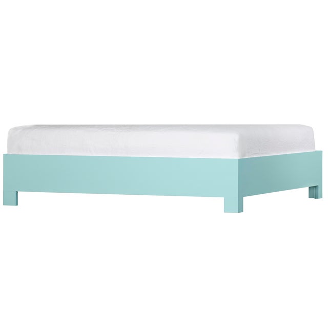 Turquoise Silas Platform Bed Twin Extra Long - Turquoise For Sale - Image 8 of 12