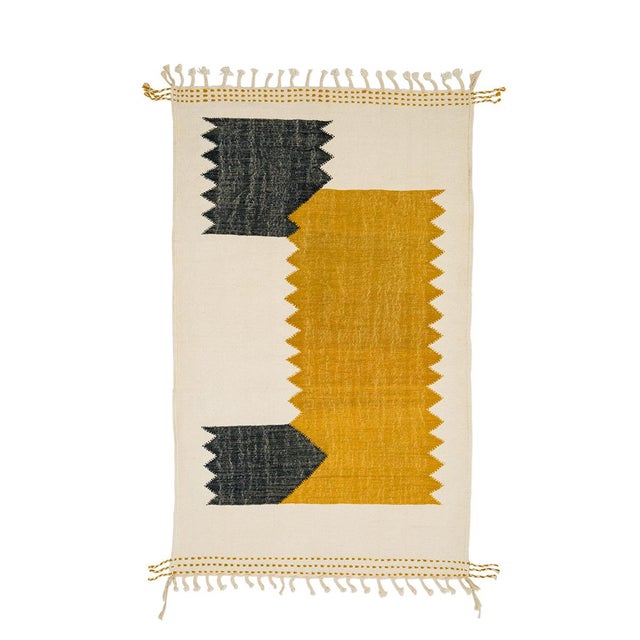 Handwoven Wool Rug by Azele Studio For Sale - Image 9 of 9