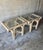 1970s Vintage Coastal Rattan and Glass End Tables - Pair For Sale - Image 5 of 8