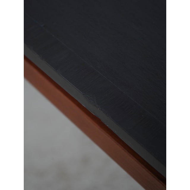 Modern Design Cherry Slate Top Dining Table For Sale - Image 10 of 13