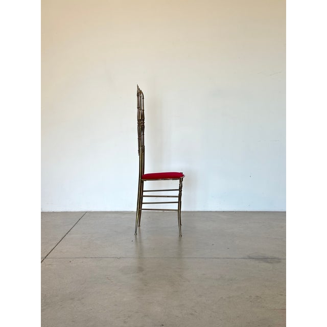 Metal Vintage Brass Chair, 1950s For Sale - Image 7 of 13