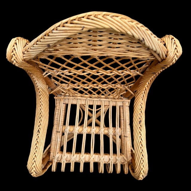 Children's Rattan Armchair, 1950s For Sale - Image 4 of 13