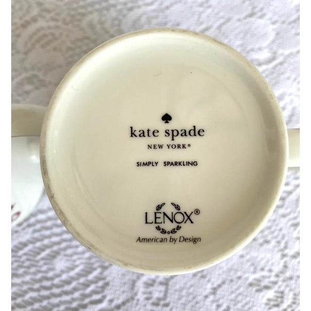 Kate Spade for Lenox Simply Sparkling “Glitter Is My Favorite Color” Mugs - Set of 2 For Sale In Washington DC - Image 6 of 6