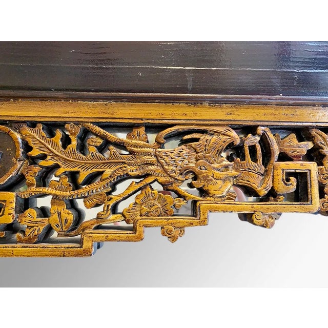 Vintage 1960s Elm Mirror For Sale - Image 4 of 8