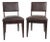 Heiberg Cummings Design Side Chairs with Ostrich Embossed Leather- a Pair For Sale