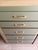1970s 1970s Sage Green Tall Dresser | Organic Modern Chest of Drawers With Natural Wood Accents For Sale - Image 5 of 10