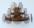A pair of eye-catching 1970s wall lamps with smoked glass shades. The frames of both lamps have been fully restored. They...