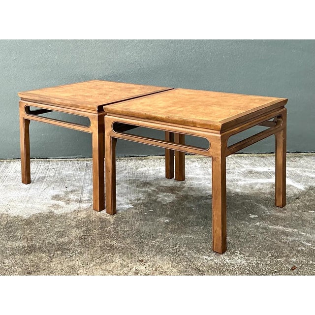 Vintage Baker Side Tables - A Pair For Sale In West Palm - Image 6 of 12