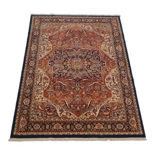 Karastan Approx. 6x8 Medallion Print Oriental Rug For Sale